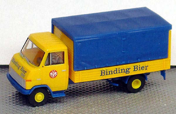 Brekina 37602-1/87 Hanomag-Henschel Enser Zugmaschine  Blau/Schwarz Neu 