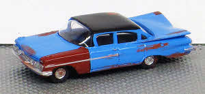 Chevrolet Impala Bj.1959 hellblau mit Rostfarbe (aus dem Film Olsenbande)
